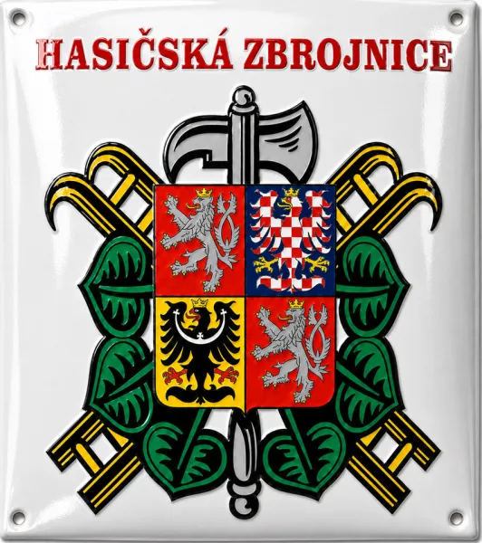 Smaltovaný znak SDH H7-sdh 2